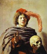 Frans Hals Youth with a Skull painting
